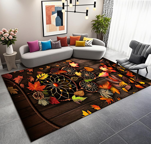 سجاد صغير من الكريستال المخملي لغرف النوم وغرف المعيشة - غير قابل للانزلاق وصديق للبيئة وقابل للغسل لديكور المنزل - Product Image 2