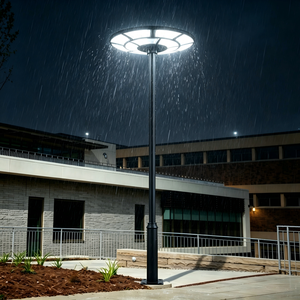 Lámparas Solares <span class=keywords><strong>LED</strong></span> UFO de 200W con Certificación CE IP67, Lámpara de Jardín, 80 <span class=keywords><strong>Luces</strong></span> Solares, Plástico ABS, 24 4-6 Horas de Duración, Cobertura de 180 Grados - Product Image 5