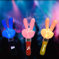 Bâton lumineux à LED avec motif de logo personnalisé Victory Glow Hand Light Stick K-Pop Concert Must-Have Gear Music Festival Fan Meeting Firewolf Plastic