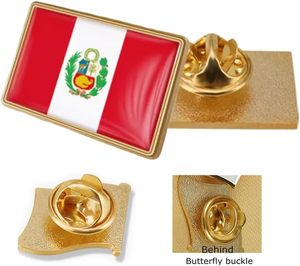 Badge rectangulaire drapeau national Vmcoatdu, broche de <span class=keywords><strong>voyage</strong></span> internationale en alliage métallique, souvenir fabriqué en Chine pour chapeau, vêtements, sac à dos - Product Image 3