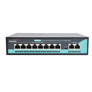 POE megabit anahtarı 4 8 16 24 port anahtarı üreticisi 8-port switch NVR CCTV için