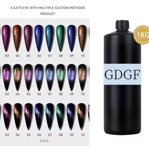 Esmalte de Uñas en Gel UV de un Solo Paso, Efecto Ojo de Gato, Magnético, Camaleón 9D, Superbrillante, Vegano, Ecológico, de Larga Duración, Estilo Francés - Product Image 2