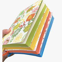 Cahier de fleurs bon marché à impression personnalisée A4 A5 A6 Cahier de notes à couverture souple pour planificateur de produits laitiers