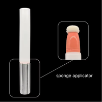 Tubes en plastique rose personnalisés de 5 ml, 8 ml, 15 ml, 20 ml, 30 ml pour baume à lèvres et gloss, avec applicateurs, emballage 8 ml