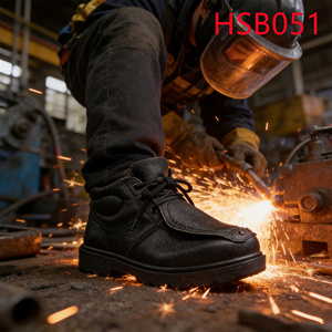 HY, Zapatos <span class=keywords><strong>de</strong></span> Soldadura con Tecnología Anti-Salpicaduras para Exteriores, con Puntera <span class=keywords><strong>de</strong></span> Acero, Resistentes a Altas Temperaturas, Botas <span class=keywords><strong>de</strong></span> Trabajo Unisex HSB051 - Product Image 2