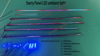 Iluminación Ambiental Automotriz Universal K6, Kit de Cielo Estrellado para Interior de Auto, Luz Decorativa para Auto, Luz Ambiental de Cascada Arcoíris