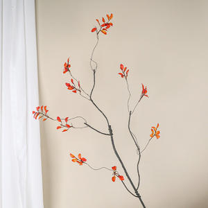 ใบยูคาลิปตัสก้านเทียมสีเขียวเขียวสำหรับใส่แจกันตกแต่งบ้านสำนักงาน - Product Image 2