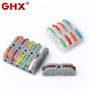 GHX スプライスコネクタ クイック端子台 レバーナット 電源用 PCハウジング プッシュワイヤー コンダクター 有線通信線 - Product Image 2