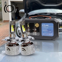 Ampoule de phare LED IOL 120W 15000LM en alliage de zinc, nouvelle, 12V 6000K, H4 H7 H13 9004 9007 9012 880 D2C IP67, faisceau haut/bas