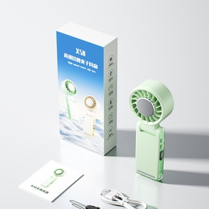 Rechargeable 3000mAH Mini Turbo Handheld Outdoor Wearable Plastic Foldable Clip <b>Battery</b> <b>Operated</b> Fan - Product Image 5