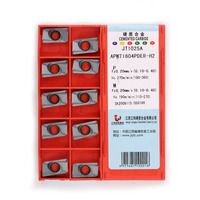 Plaquettes de coupe CNC en carbure de tungstène JXJTC APMT1604PDER-H2, outil de tournage OEM, épaisseur 16,5 mm (4,76 mm), forme triangulaire, PCD/PVD