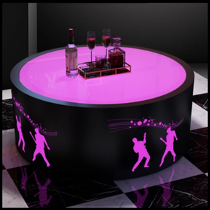 Muebles de acero inoxidable para discoteca, juego de sofá KTV Hookah Lounge, piezas de <span class=keywords><strong>centro</strong></span> de mesa de <span class=keywords><strong>Bar</strong></span> para uso en Club Hotel <span class=keywords><strong>Bar</strong></span> - Product Image 1