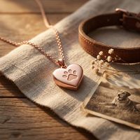 Collier urne moderne en acier inoxydable avec empreinte de patte et cœur pour animaux de compagnie, bijou commémoratif pour la crémation des chiens et des chats