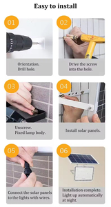 Projecteur Solaire LED Extérieur Haute Puissance 100W 200W 300W 400W avec Télécommande, Dimmable, Économe en Énergie, Étanche IP66 - Product Image 4