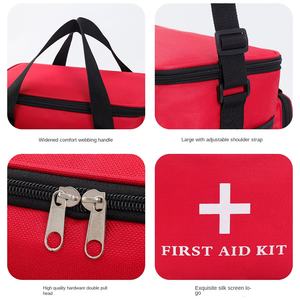 Tas Bahu Medis Luar Ruangan <span class=keywords><strong>Kit</strong></span> Pertolongan Pertama Kain Oxford Ringan Berkemah Mendaki Pencegahan Bencana Darurat - Product Image 4