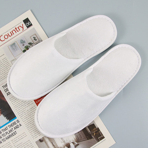 [Personnalisable] Consommables pour l'hôtellerie et le tourisme, Fournitures hôtelières, Chaussons jetables antidérapants aspect coton de qualité commerciale - Product Image 1