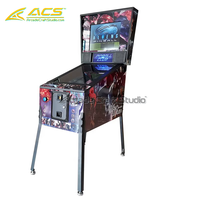 Machine de flipper virtuelle à monnayeur ACS à 2 écrans (32'', 43'', 49'') en métal avec prise en charge multilingue