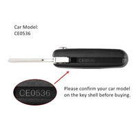 Télécommande de voiture à 3 boutons de remplacement pour Peugeot 107 207 307 407 607 208 308 408 CE0536