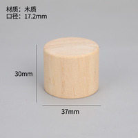 Tapas de botellas de perfume de madera de 15mm con forma especial de buen material duradero al por mayor