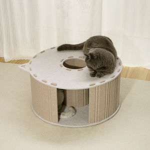 Cueva para gatos ecológica de nuevo diseño 2026, cama de cueva para gatos cómoda de estilo doméstico suave de fieltro de alta calidad en resistente a las manchas desmontable - Product Image 6