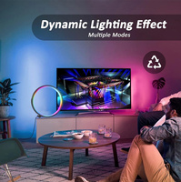 Lampe de table LED intelligente RGBIC avec contrôle par application pour le gaming, la chambre à coucher et les fêtes, avec USB