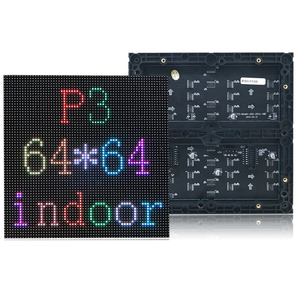 P3 실내 LED 모듈 LED 스크린 패널 철 고정 P3 LED 디스플레이 고해상도 3mm 비디오 월 3 미터 2 년 풀 컬러