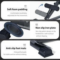 Banc d'hyperextension ergonomique rembourré, chaise romaine, équipement d'entraînement de force, musculation, développement musculaire, portable, polyvalent