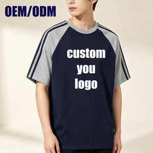 เสื้อยืดคอตตอนแขนสั้นคอกลมแบบเรียบสำหรับผู้ชาย OEM/ODM  ขายส่งเสื้อยืดลำลองพิมพ์ลายตามสั่ง - Product Image 1