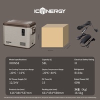 Réfrigérateur de voiture à compresseur électrique, grande capacité, portable, 12V24V, petit congélateur pour voiture, maison, utilisation en extérieur, réfrigération