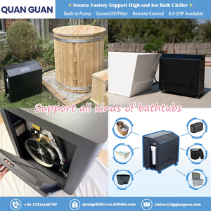 वाणिज्यिक 1/2hp ओजोन शीतलन प्रणाली कोल्ड डुबकी चिलर और आउटडोर जिम स्टूडियो उपयोग के लिए फ़िल्टर मशीन - Product Image 5