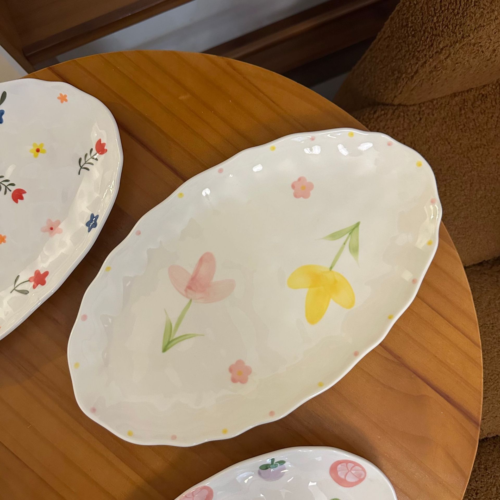 Fiori grandi dipinti a mano