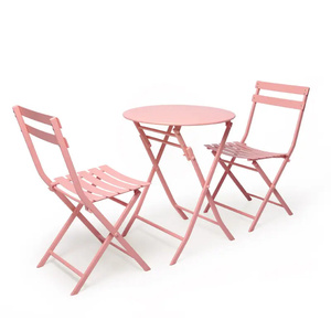 Cortile esterno bistrot ristorante Patio pieghevole ferro metallo tempo libero sedia sedia da pranzo - Product Image 4