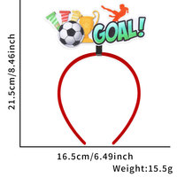 Großhandel Fußball-Themenparty Stirnbänder 2026 Fußballspiel Team-Farbschema Fan-Haaraccessoires für Sportveranstaltungen