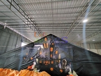12*12M/39 * 39ft Halloween vacances maison hantée gonflable labyrinthe adulte fou Horrible labyrinthe gonflable hanté à vendre