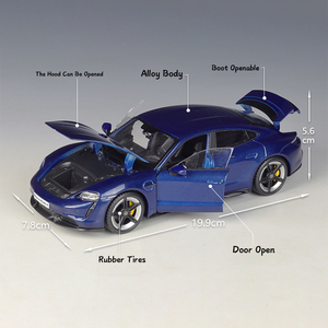 <span class=keywords><strong>Bburago</strong></span> 1/24 Diecast Model Cars Taycan S Ist New Model Car 2023 Four Door Design Alloy Toy Diecast Model Car - Product Image 3