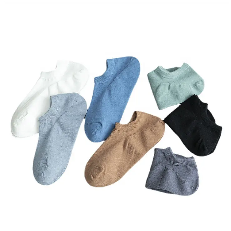 Wholesale popular hot sale high quality fashion colorful blank ankle sport plain socks in stock