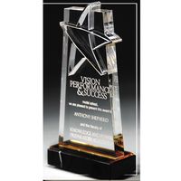 Edel Acryl Ster Trofee Award Op Maat Gegraveerd Transparant Acryl Prijs voor Sportevenement Bedrijfsgeschenk Kampioenschap Erkenning