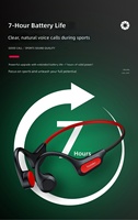 Écouteurs à conduction osseuse sans fil – Conception non intra-auriculaire, étanchéité IPX5, commande vocale pour la course à pied