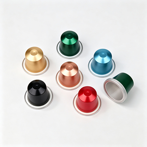 Cápsulas de Café Desechables de Aluminio <span class=keywords><strong>con</strong></span> Tapas, 15 ml, Capacidad de 4-5 g, Multicolores, para Viajes - Product Image 1