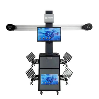 Machine d'alignement 3D des 4 roues à double écran, aligneur de roues informatisé avec caméra Sony 8MP, levage automatique pour réparation automobile