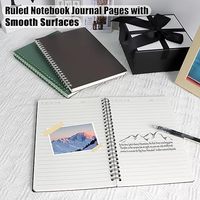 Carnet papier à reliure spirale pour étudiants avec couverture rigide pour la prise de notes et l'organisation
