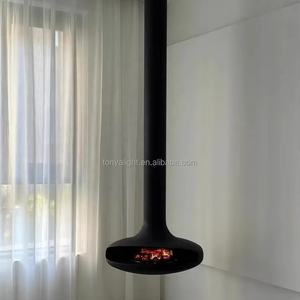 <span class=keywords><strong>Chimenea</strong></span> Colgante de Ambiente Acogedor con Leña, Montada en el Techo, Sobre el Sofá, Decoración de Interiores, Calentador Ahorrador de Energía, Brasero - Product Image 6