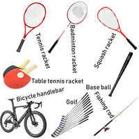 Tige de pêche antidérapante en PU, 8 couleurs, pour picball, raquette, Tennis, Badminton, Baseball, pêche