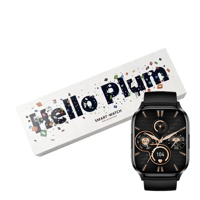 Hello Watch 3 Plus Plum 2024 Men's Women's Smartwatch Heart Rate Monitor Waterproof IP67 Square Similar HK10 Pro Max Ultra3