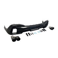 Kit de carrocería de coche de parachoques trasero difusor de fibra de carbono estilo LD para BMW X6 G06