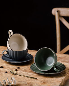 Creative Matte Pumpkin Ceramic <b>Cups</b> with Handle Coffee Mug Tea <b>Cup</b> and Saucer Set Reusable - Product Image 5