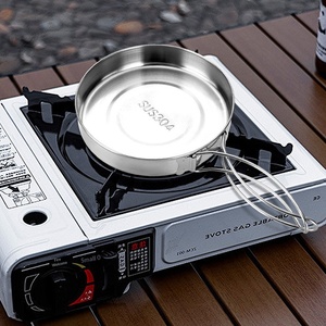 <span class=keywords><strong>Set</strong></span> di Pentole da Campeggio Isolate in Acciaio Inox 304, Ecologiche, Portatili, Multifunzionali, per Picnic, con Contenitore Pieghevole per Esterni - Product Image 2