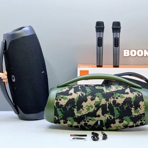 Altavoz de Karaoke Portátil para Exteriores con 2 Micrófonos Inalámbricos Original BOOMBOX3 Altavoz Inalámbrico de Tela <span class=keywords><strong>Caixa</strong></span> De Som Portatil - Product Image 2