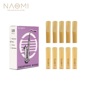 NAOMI 10pcs/1pack NS-05 Alto Saxophone Reeds 2.5 Alto Sax Reeds Strength 2.5 For Alto Sax With Box