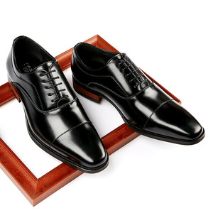Zapatos de Negocios de Cuero Genuino para Hombre, Estilo 2026, Zapatos Formales de Tres Piezas, Zapatos Oxford con Punta en Pico, Calzado Elegante para Caballero - Product Image 3